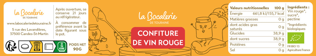Confiture de vin rouge