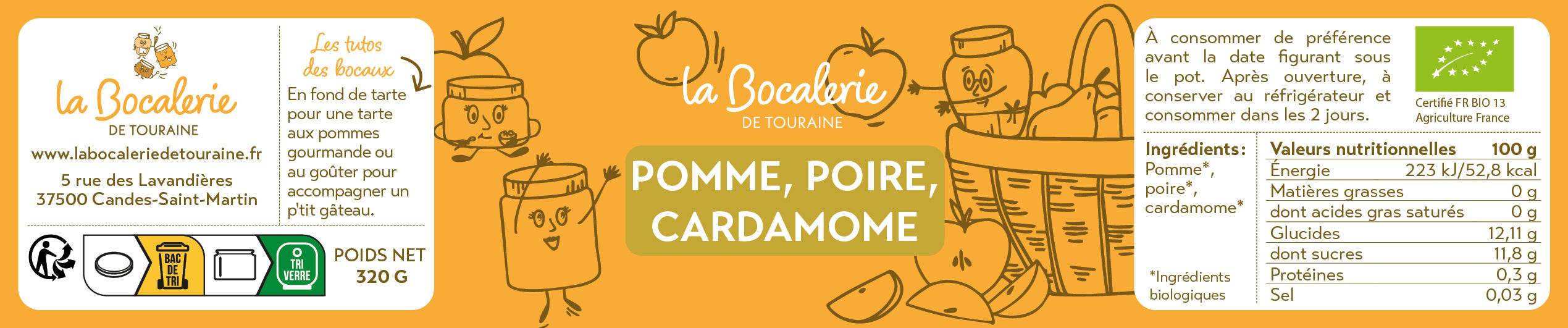 Compote Pomme Poire Cardamome